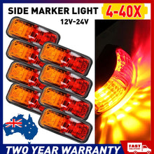 Load image into Gallery viewer, 4-40X Trailer Truck Caravan LED Clearance Lights Side Marker Lamp Red Amber NEWA