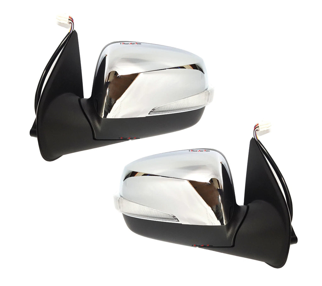 *NEW* DOOR MIRROR (CHROME INDICATOR 5pins) for ISUZU D-MAX DMAX 2008 - 2012 PAIR