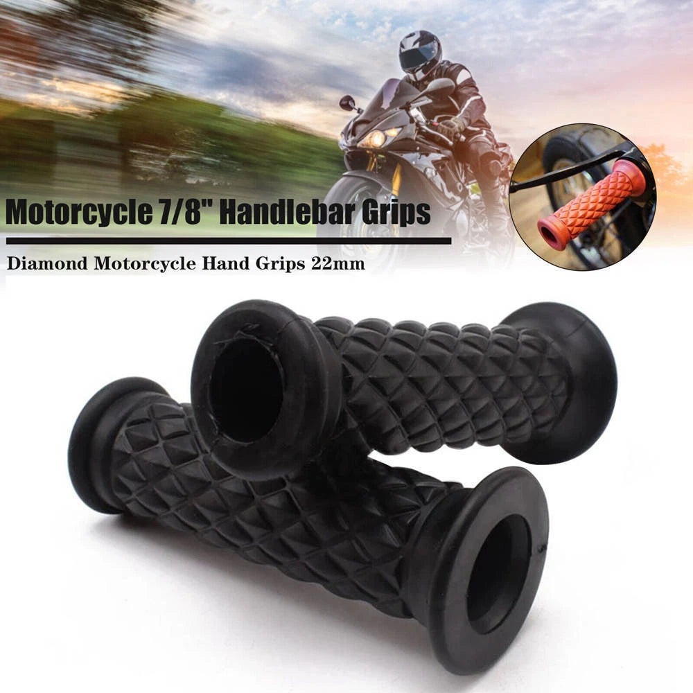 Motorcycle 7/8"Handlebar Hand Grip Brown for Harley for Honda for Yamaha Custom