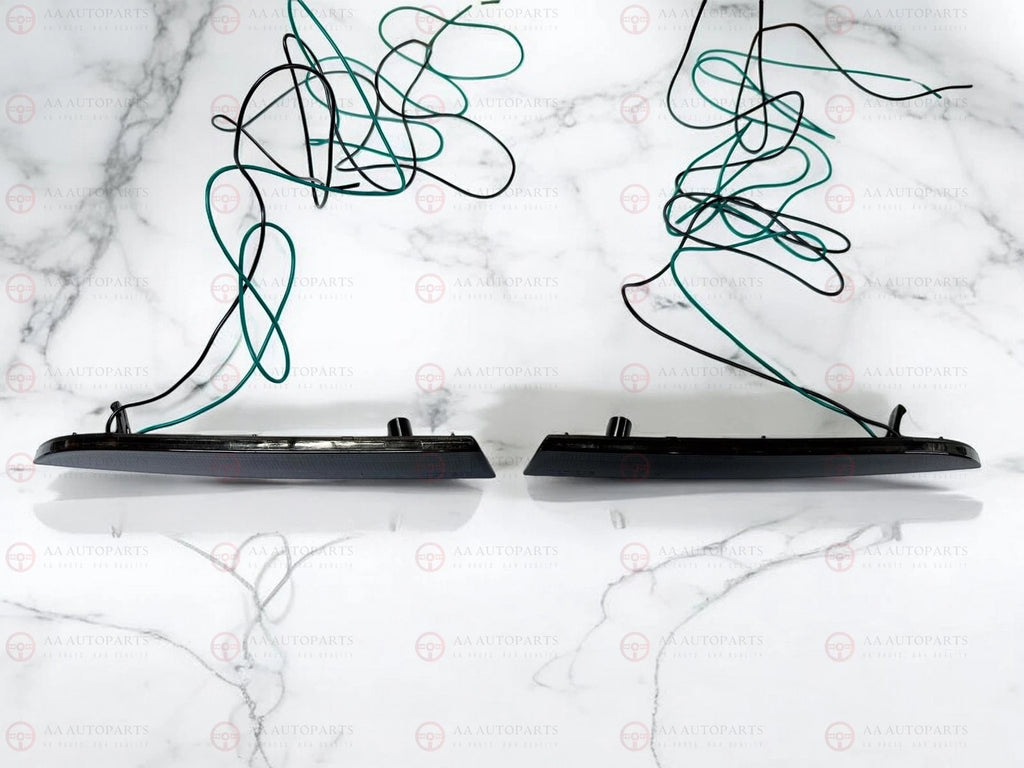 Smoked Black LED Rear Reflectors Pair Holden Commodore VE VF Sedan Wagon SS SV6