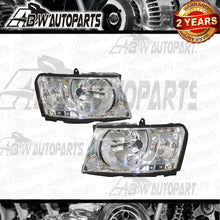 Load image into Gallery viewer, Pair LH&amp;RH Headlights For Nissan Patrol Wagon GU Y61 2004-2015 Front Chrome Lamp