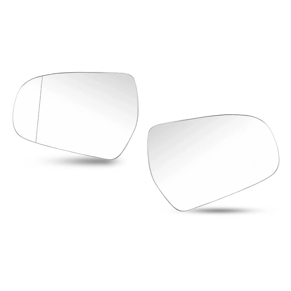 2Pc RH LH Side Mirror Glass Heated w/ Plate Fits Audi A5 S5 A4 S4 A3 2010-2017