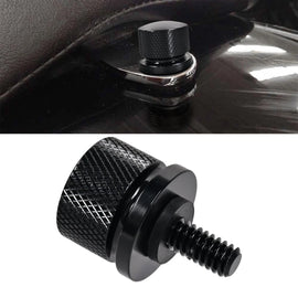 1pcs 6mm Rear Seat Bolt Screw Billet Aluminum Knurled Black for Harley 1996-2015