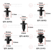 Load image into Gallery viewer, Car Body Trim Clips Retainer Bumper Auto Panel Push Plastic Fastener Kit 645PCS