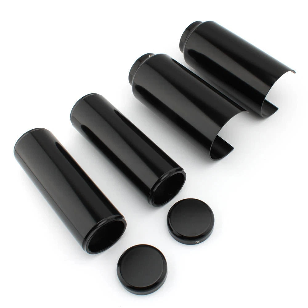 Fork Covers Upper Lower Fork Cover Cap for Harley Breakout FXSB 2013-2017 Black