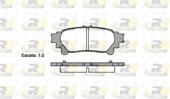 Genuine Roadhouse European Brake Pads Rear [ 1395 00 ] DB2245