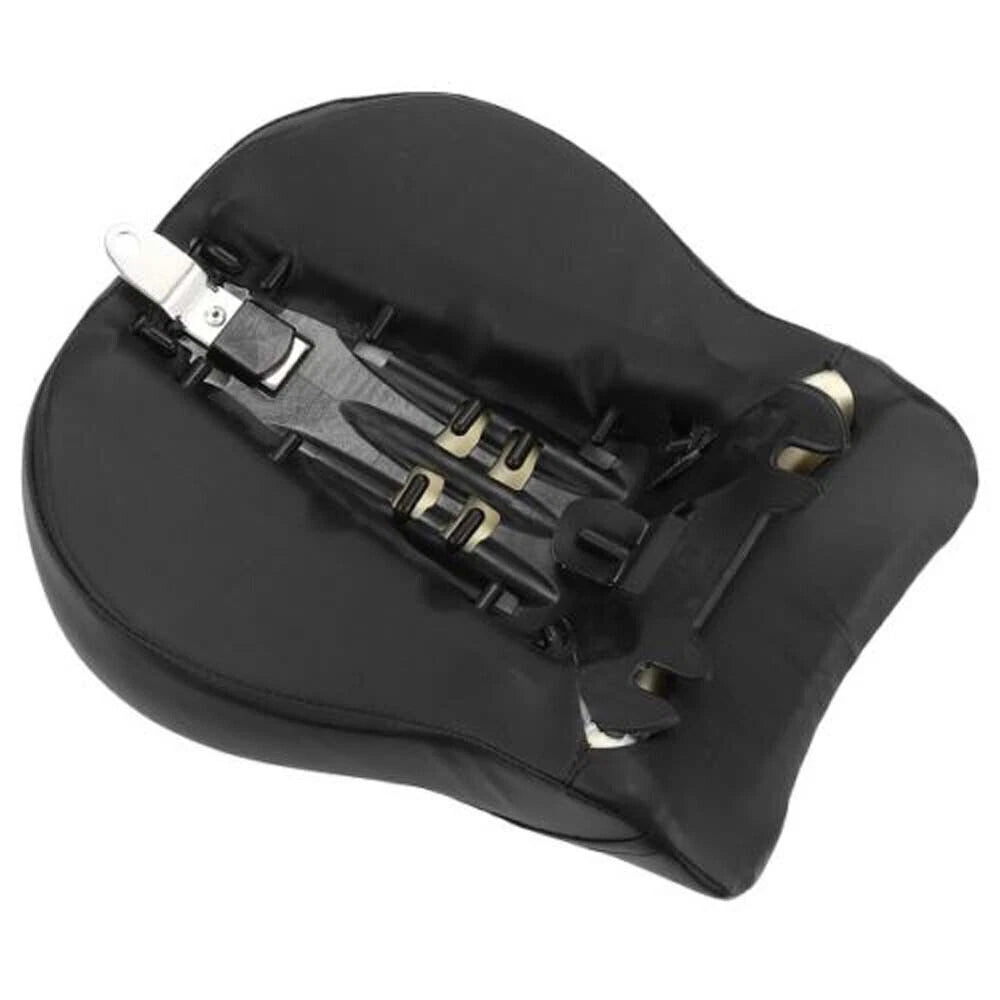 Rear Passenger Seat Pillion Pad Black for Harley Fat Boy FLSTF 2008-2014 ST