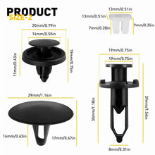 Load image into Gallery viewer, 146x Car Trim Clips Retainer Bumper Rivets Panel for Fasteners Push Mazda Toyota