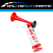 Load image into Gallery viewer, Hand Held Push Pump Up Air Horn No Gas Required Signal Sport Boating Fun Warning