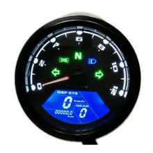 Load image into Gallery viewer, Universal Digital LCD Motorcycle Odometer Speedometer Tachometer Gauge w/ Sensor
