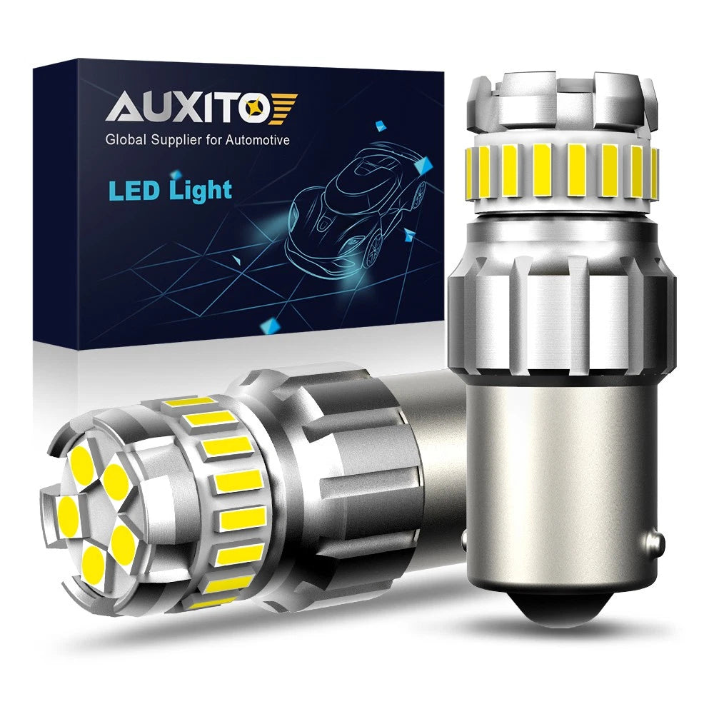 AUXITO 1156 BA15S P21W Canbus LED Reverse Stop Turn Light Bulb Globe 6500K Hot