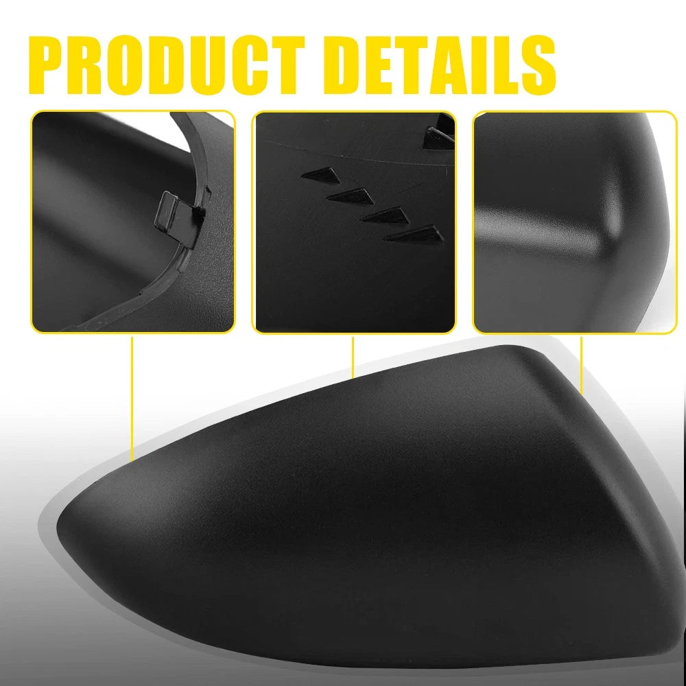 2x Door Mirror Cover House Cap Left Right Side For Nissan Dualis J10 2007-2014 Z