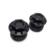 Load image into Gallery viewer, Pair Black CNC Anodized Fork Tube Cap Bolt For Harley Sportster 1200 883 39mm ST