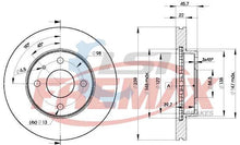 Load image into Gallery viewer, Fremax Front Disc Rotors for Alfa Romeo 33 1.7 88-92