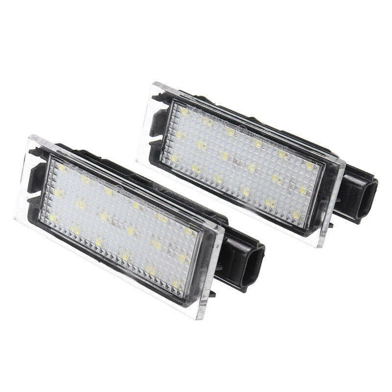 2X LED Number License Plate Light For Renault Twingo Master Clio Megane Lagane S
