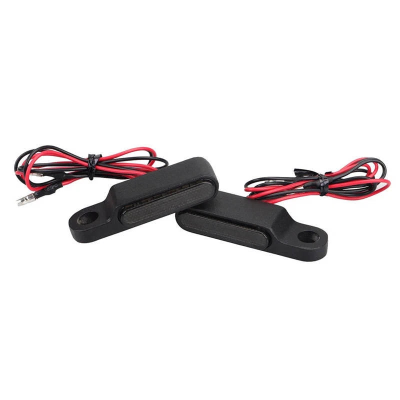 2X E-mark 6LED Mini Motorcycle Front Rear Turn Signal Indicator Light For Harley