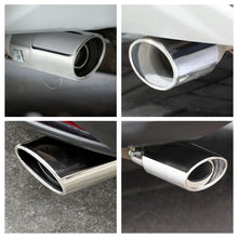 Load image into Gallery viewer, 2x Stainless Steel Exhaust Trim Tip Muffler Chrome Tail Universal Car Stright