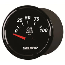 Load image into Gallery viewer, AutoMeter Designer Black II Oil Pressure AU1228