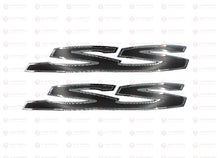 Load image into Gallery viewer, Grey Chrome Side SS Badge Pair Emblem Holden Commodore VE VF SS Sedan Wagon Ute