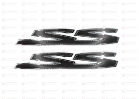 Grey Chrome Side SS Badge Pair Emblem Holden Commodore VE VF SS Sedan Wagon Ute