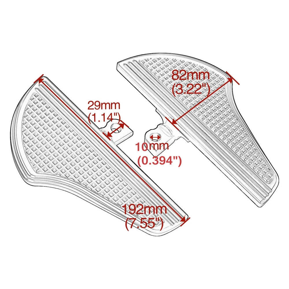 Chrome Foot Pegs Floorboards For Harley for Sportster Touring Road King Softail