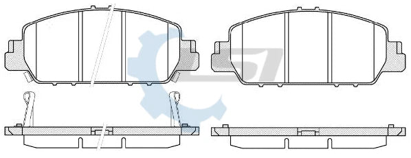Front Brake Pads and Disc Rotors set for Honda Odyssey RC1 2.4L 02/2014 - on