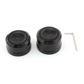 Black Aluminum Rear Axle Bolt Nut Cap Cover For Harley Softail Fat Boy 2018+ ST