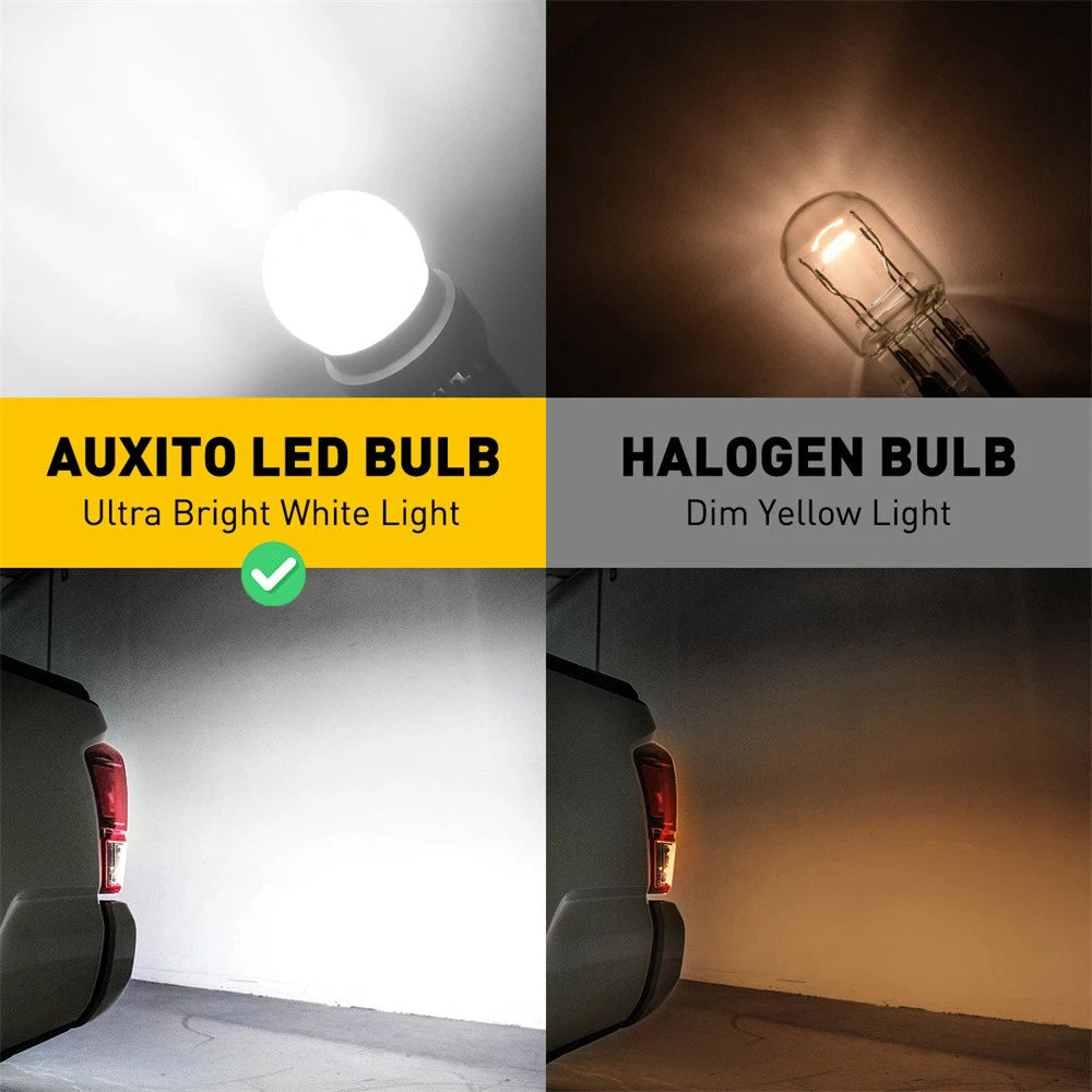 2-10x T20 7440 7443 Signal Light Bulb Glass Clear Daytime Light Running AUXITO A