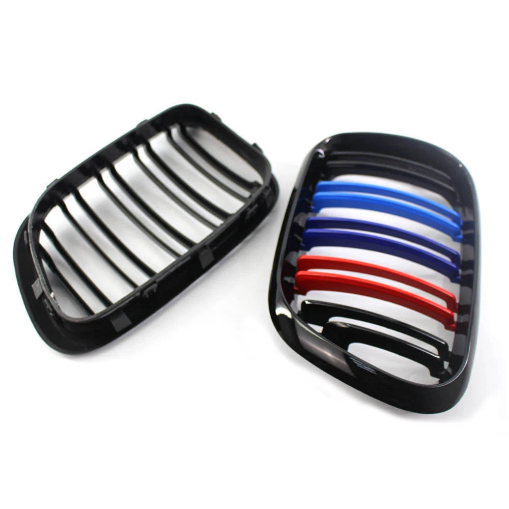 Gloss Black M Color Front Kidney Grill Grille For BMW X5 E53 2000-2003 2001 2002