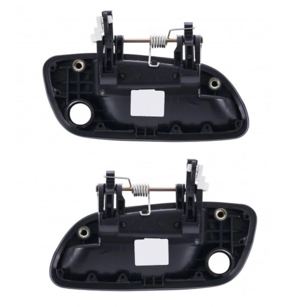Door Handle Outer for Hyundai Elantra 01-06 Set of 2 Black FRONT LEFT+RIGHT