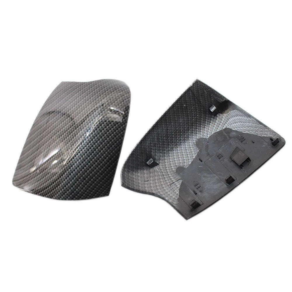 2PCS Black Carbon Pattern Reversing Mirror Cover for Ford-Focus Mk2 2005-2008 ST