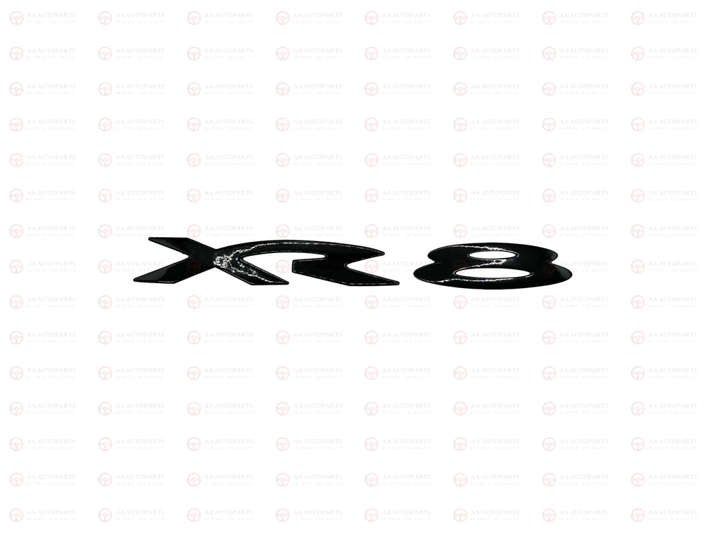 XR8 Badge Gloss Black For Ford Falcon BA BF FG - Rear Boot or Side Skirt Emblem