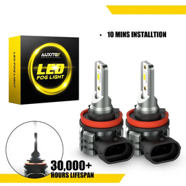 2X H11 H8 LED Headlight Kit Fits Globes Light Toyota Land Cruiser Prado 10-18