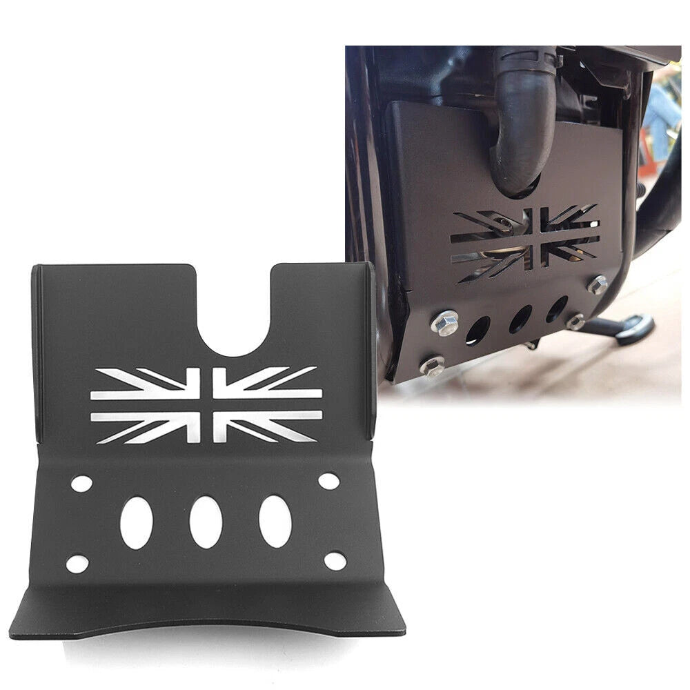 Black Skid Plate Engine Guard Protector Cover For Triumph Bonneville Bobber T120