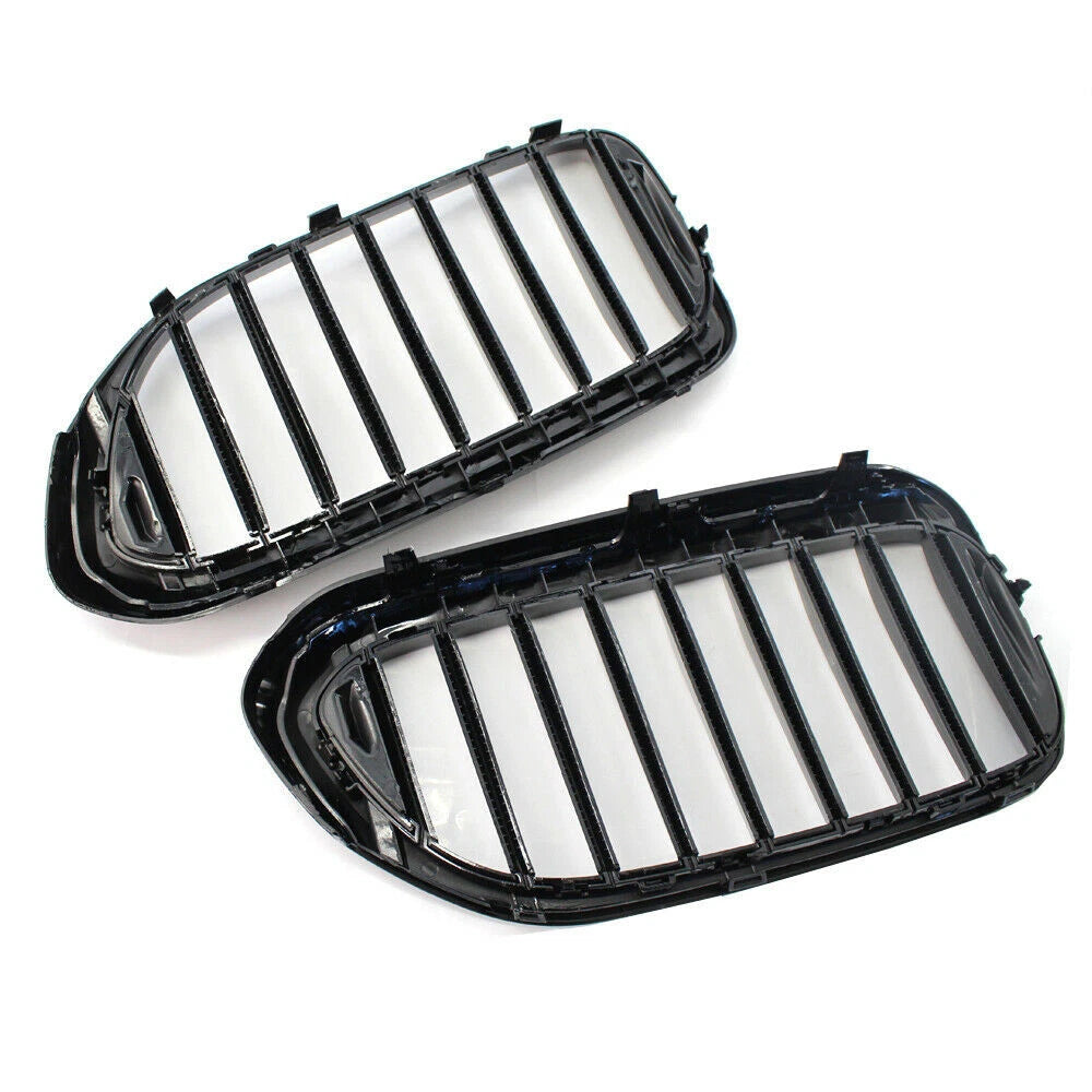 For BMW 5 Series Sedan G30 G38 530i 17-19 Gloss Black Front Kindey Grille Grill