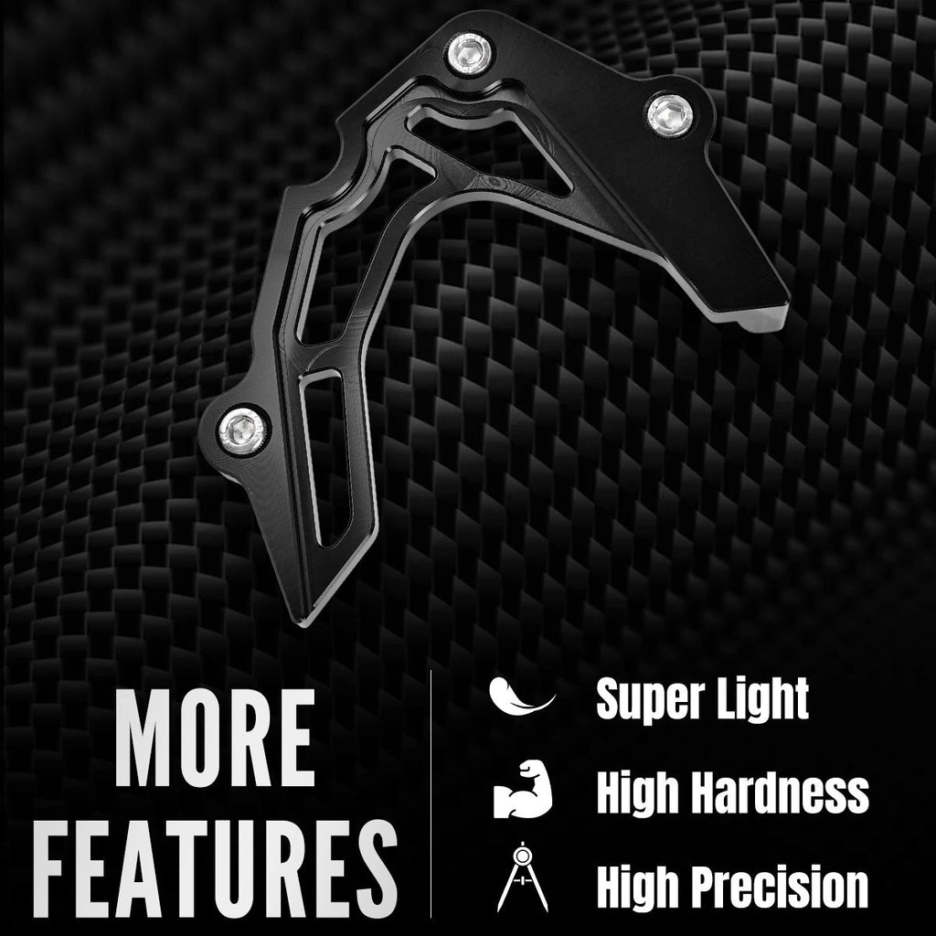 Black Aluminum Sprocket Cover Chain Guard Protector For Kawasaki KLX110 2002-23