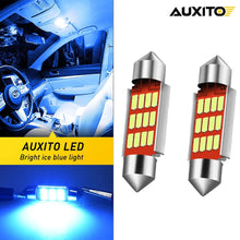 Load image into Gallery viewer, 2x BLUE FESTOON LED INTERIOR DOME LIGHT MAP BULB GLOBE 12V CAR 4WD 36MM 12SMD