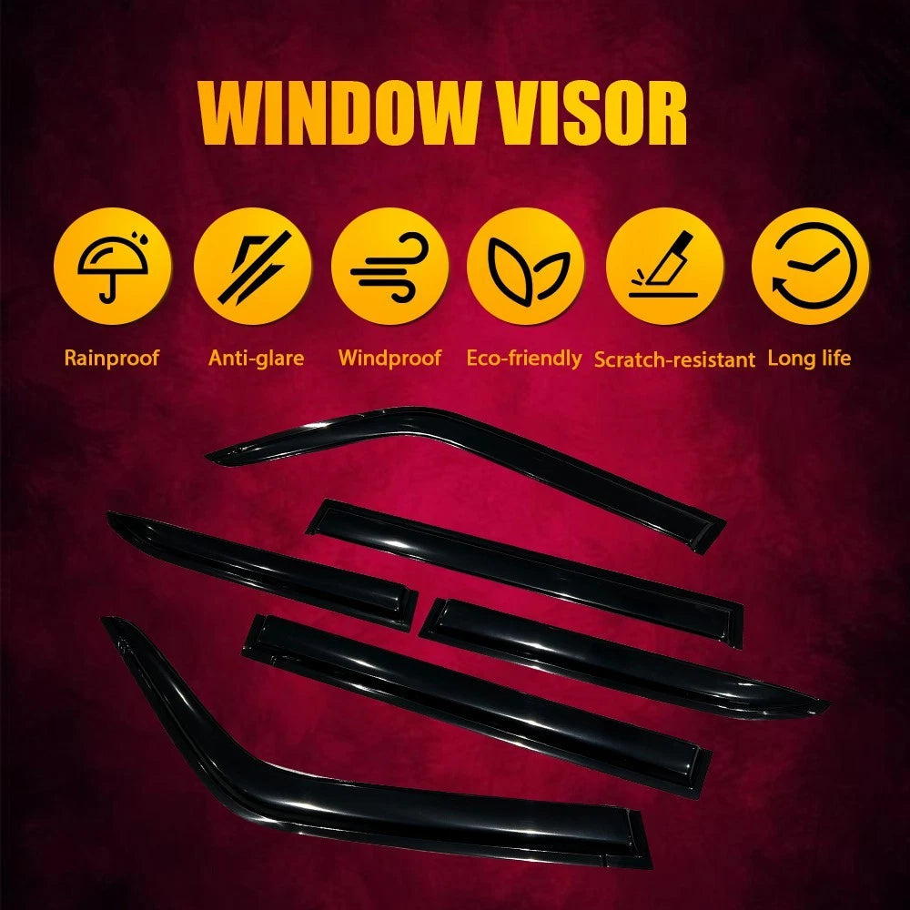 6pcs Luxury Weather Shields for Toyota Land Cruiser Prado 250 J250 LC250 2024+