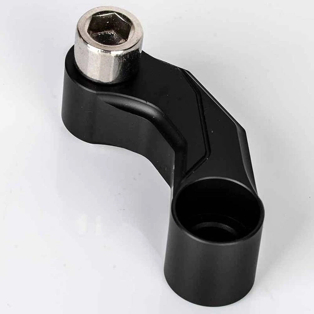 Motorcycle Black Mirrors Riser Extension Brackets Adapter For BMW R1200 GS LC