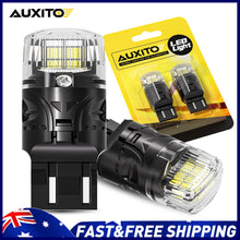 Load image into Gallery viewer, 2X T20 7443 7440 W21/5W WHITE LED BRAKE STOP LIGHT BULBS GLOBE BRIGHT ERROR FREE