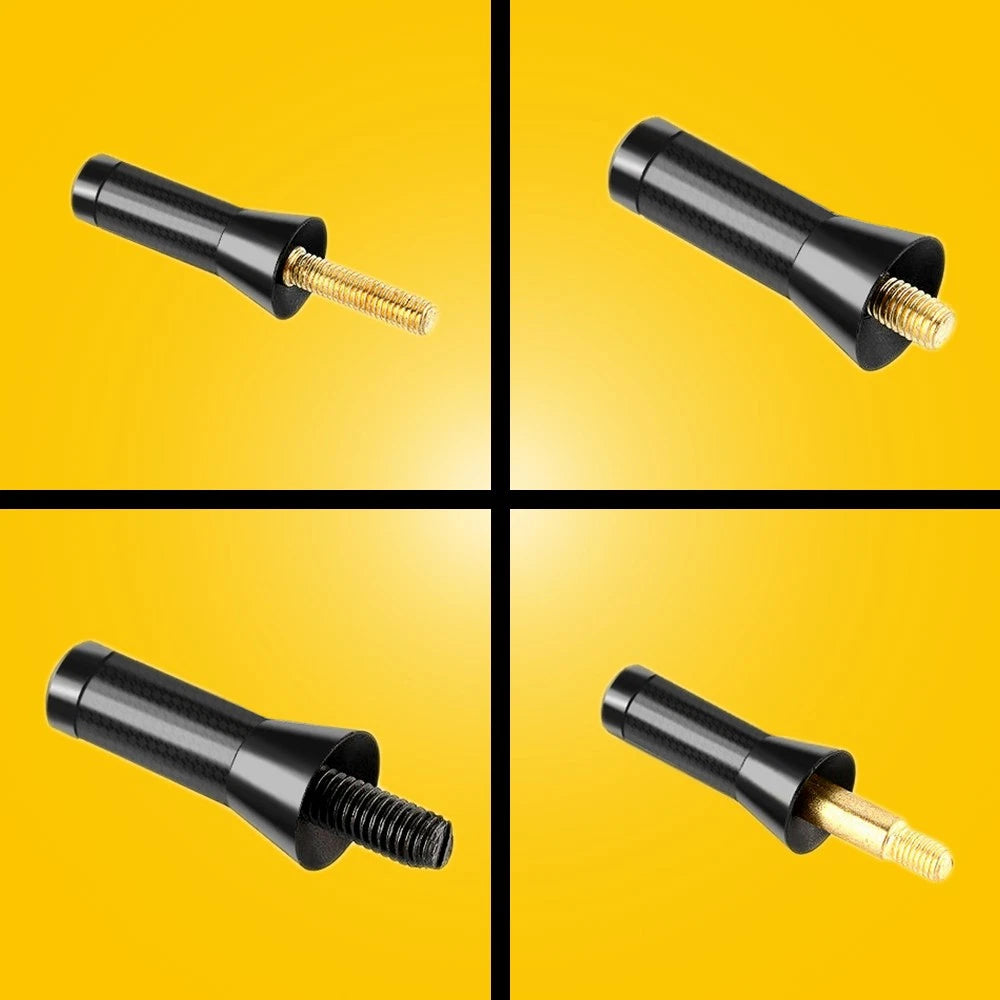 Universal 3.5cm/1.4" Carbon Fiber Screw Car Mast Short Accessory Antenna Stubby