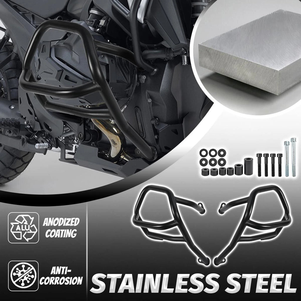 For BMW R1300GS 2023-2024 Lower Engine Guard Highway Crash Bars Protector Black