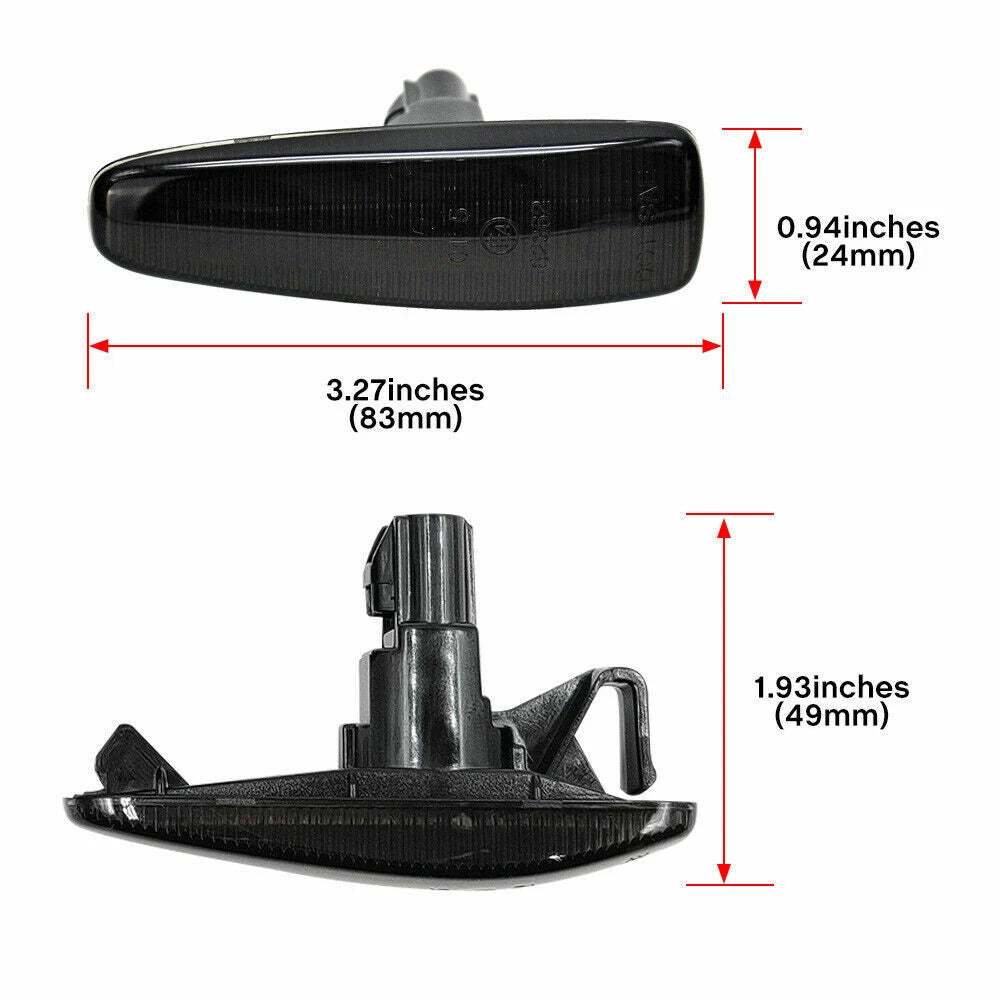 Dynamic LED Side Marker Indicator Light For Mitsubishi Lancer Outlander Mirage S