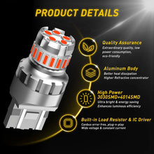 Load image into Gallery viewer, 2X T20 7443 7440 WHITE RED LED BRAKE STOP TAIL LIGHT BULBS GLOBE BRIGHT 12V AU