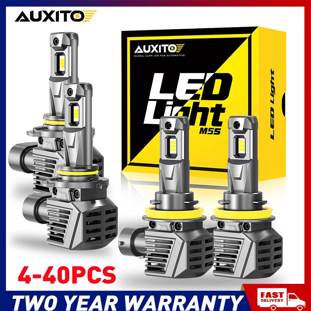 4-40x 30000LM H8 H9 H11 9005 LED Headlight Globes Bulbs Super White 12V NEWA