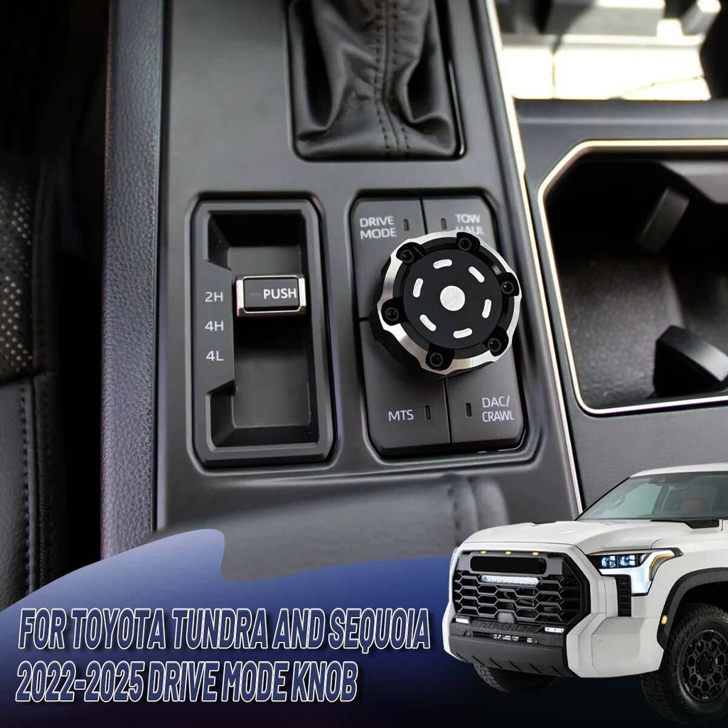 Drive Mode Knobs Cover & Power Knob Display Volume Radio Control For Tundra 22+
