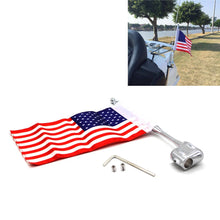 Load image into Gallery viewer, For Honda Goldwing GL1800 2001-2011 Motorcycle USA American Flag &amp; Flag Pole ST