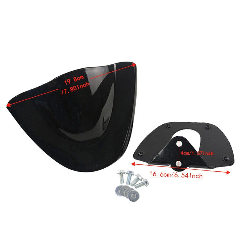 Gloss Black Front Chin Spoiler Air Dam Fairing For Harley Dyna Models 2006-17 ST
