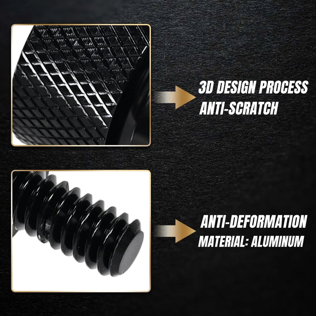 1pcs 6mm Rear Seat Bolt Screw Billet Aluminum Knurled Black for Harley 1996-2015