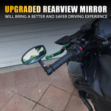 Load image into Gallery viewer, 7/8" Bar End Universal Black Motorcycle bike Rear Side View Mirrors Cafe Racer A